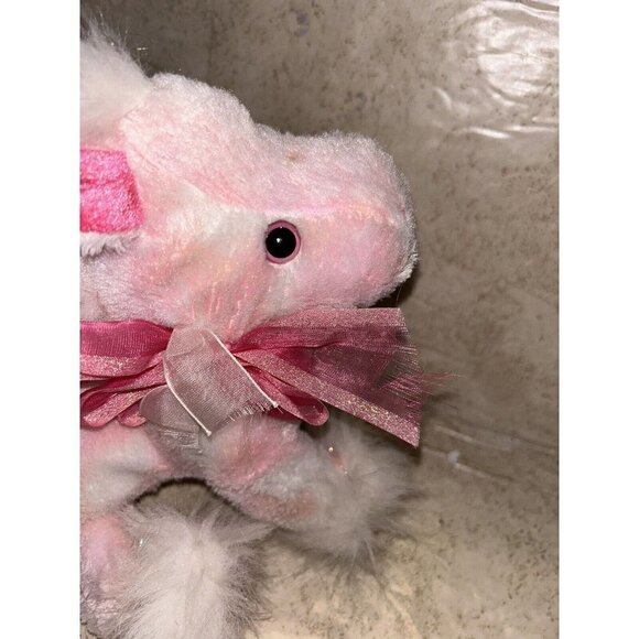 Dan Dee Pink Flying Horse Pegasus Unicorn Plush 7" Stuffed Animal With Bow - Picture 6 of 11